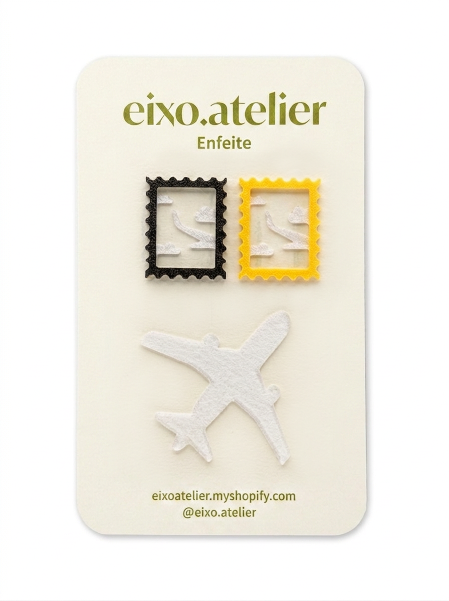 Viagem de avião - Enfeite