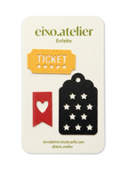 Ticket e tags - Enfeite