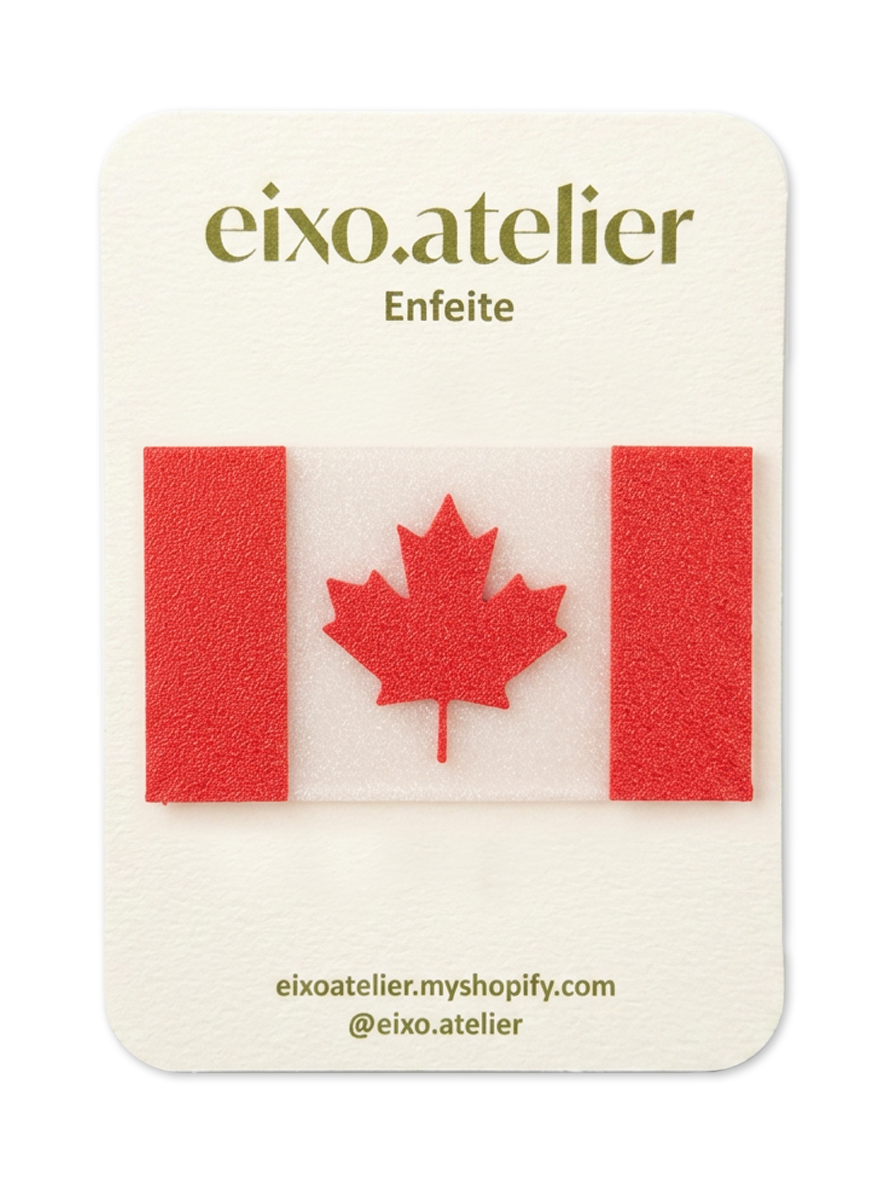Bandeira Canadá - Enfeite