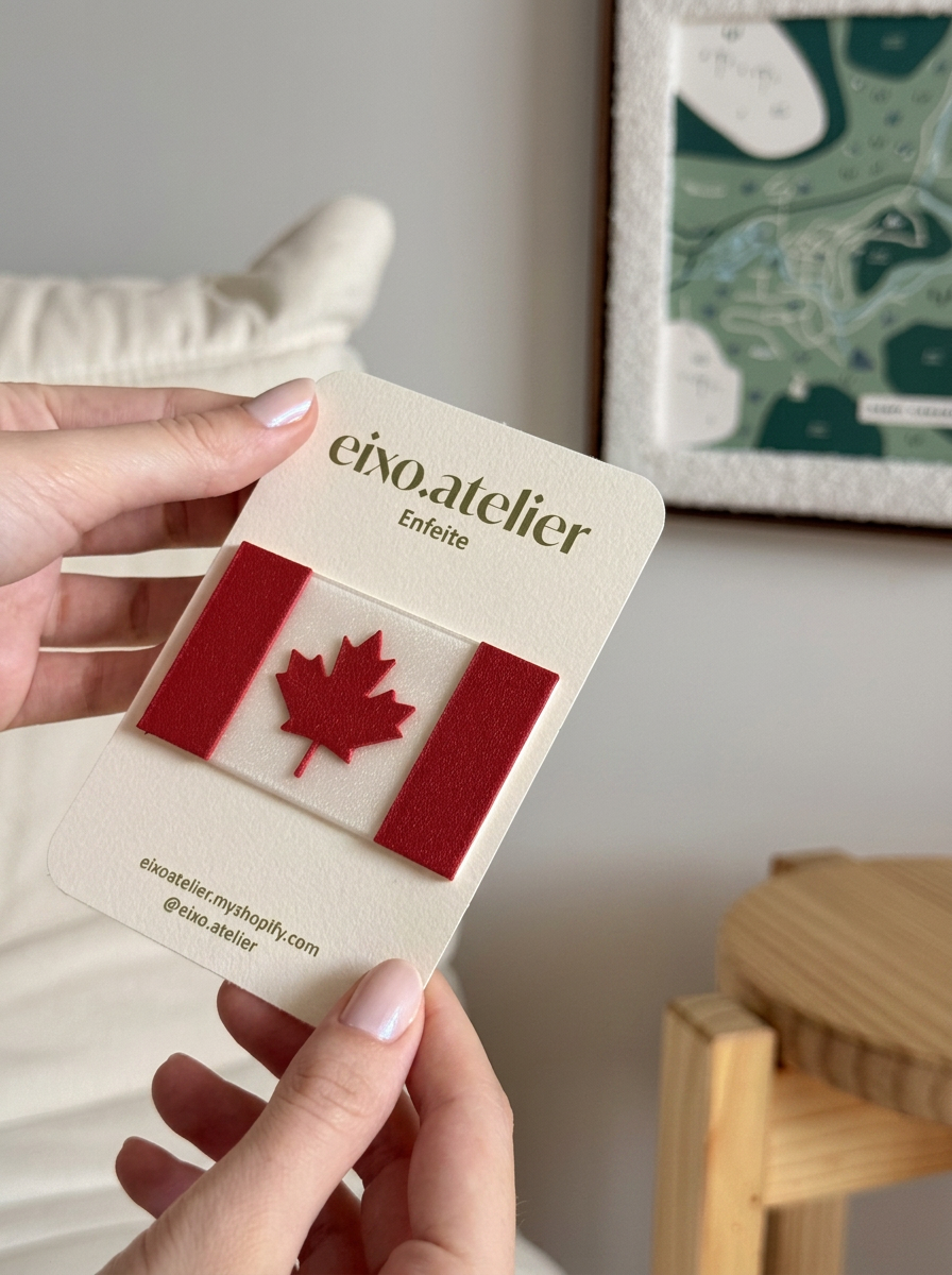 Bandeira Canadá - Enfeite